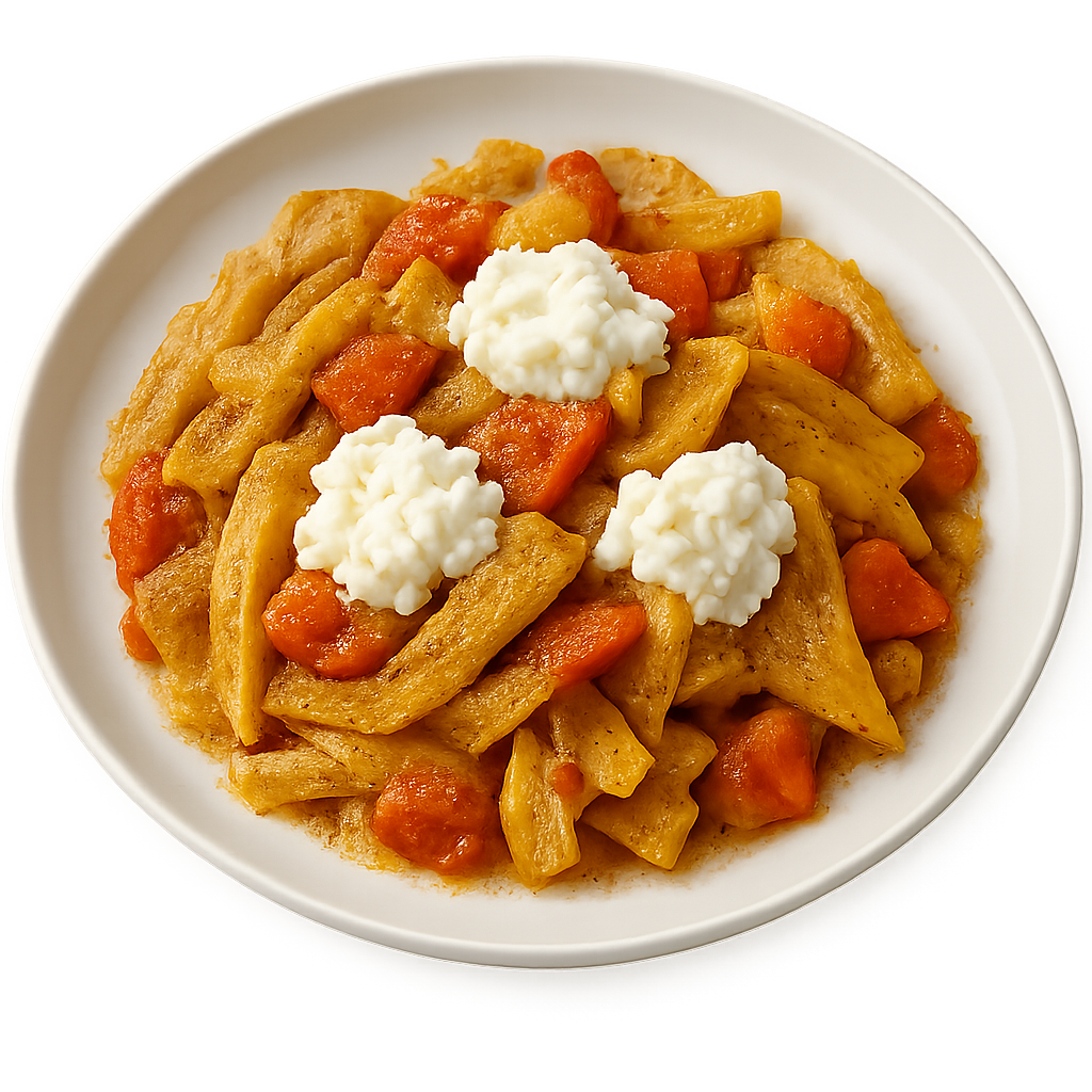 tomaatcurry met hüttenkäse
